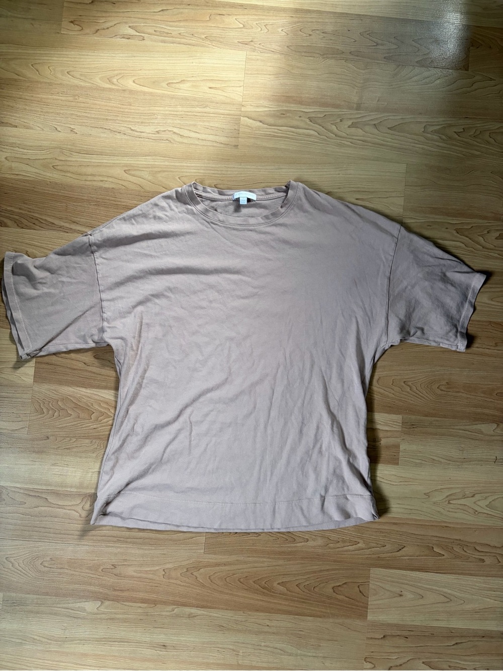 Women's Relaxed Crew Neck Shirt - Beige